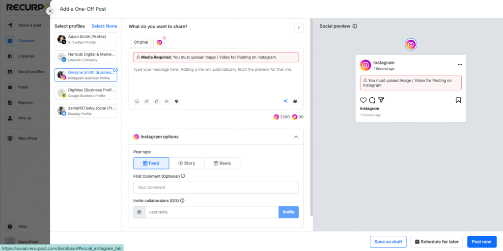 Set-Up-Your-Content-and-Schedule on RecurPost