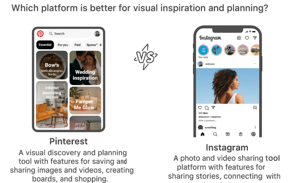 which platform is better - pinterest or instagram