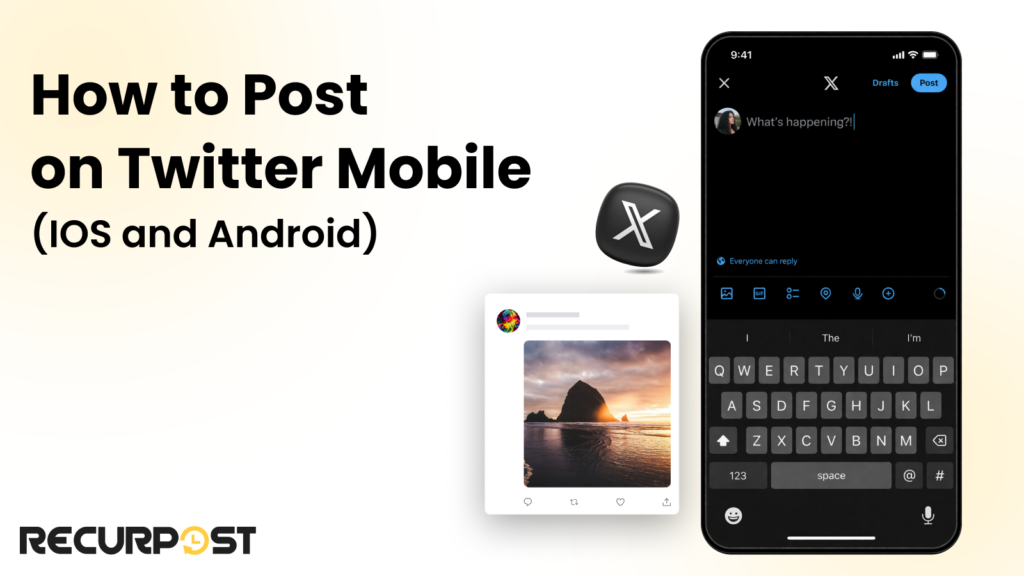 How to post on twitter mobile