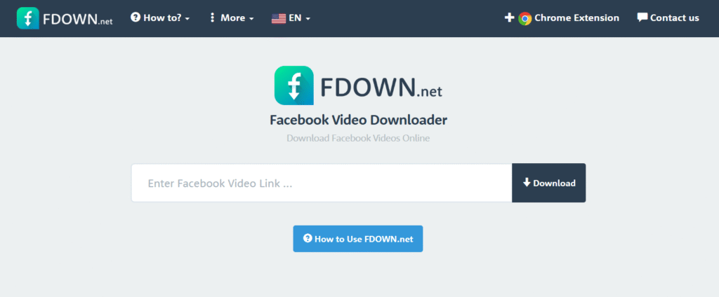 FBDown.net (FDown) Specialized Facebook Video Downloader