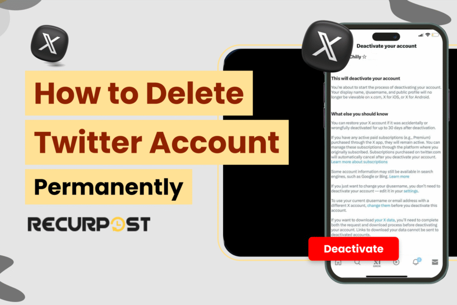 How to Delete Twitter Account Permanently in 2025