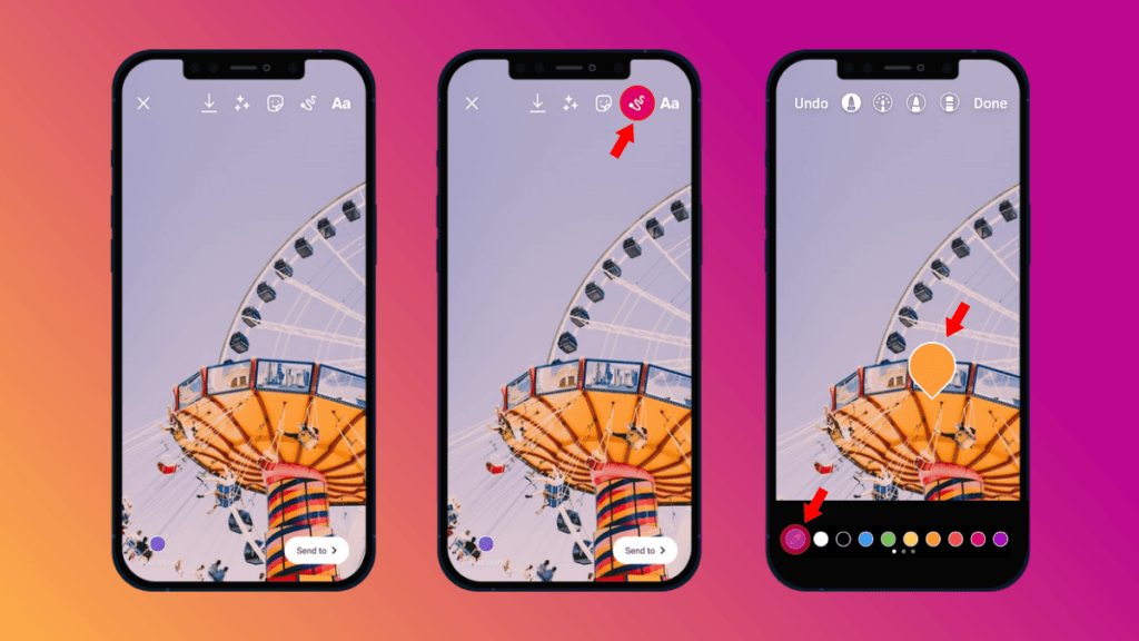Change Background Color in Instagram Stories