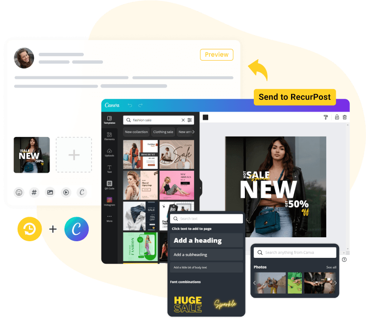 RecurPost vs HootSuite for Canva Integration