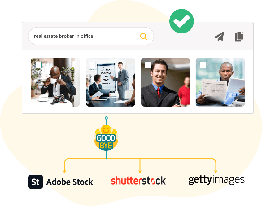 say goodbye to stock images