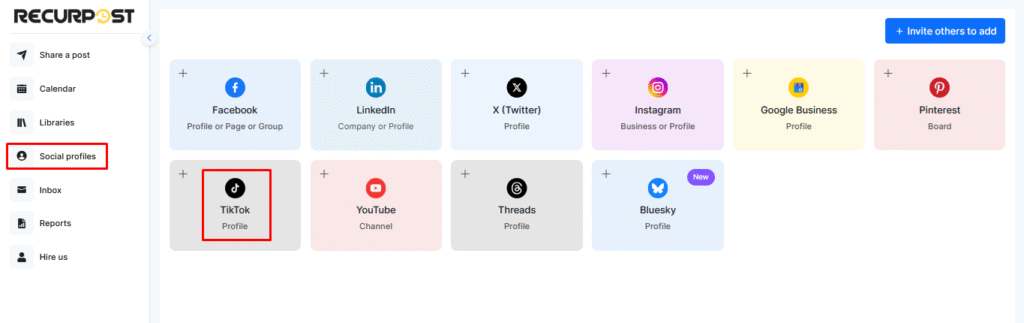 Step 1. Connect your TikTok profile