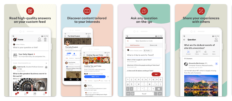 Quora Q&A platform with 400 million monthly visitors