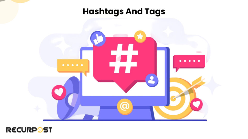 hashtags and tags