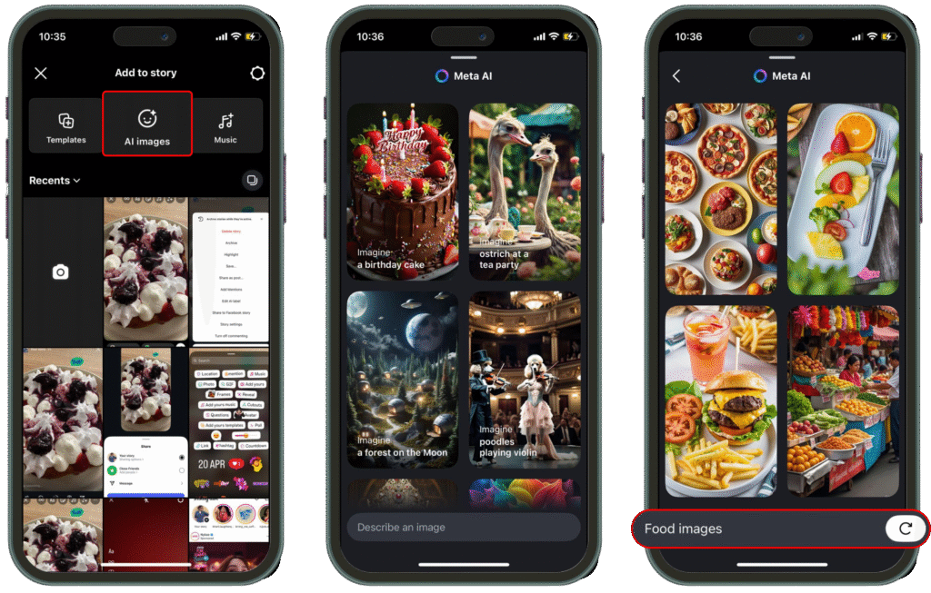 Meta in Instagram Stories