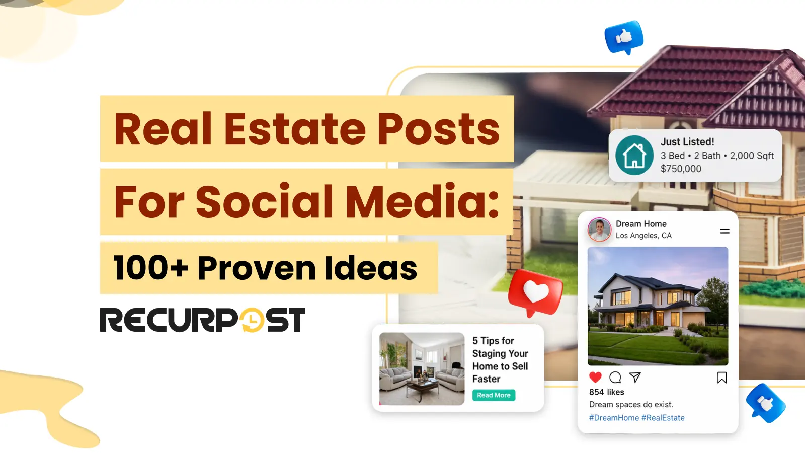 Real Estate Posts for Social Media_ 100+ Proven Ideas
