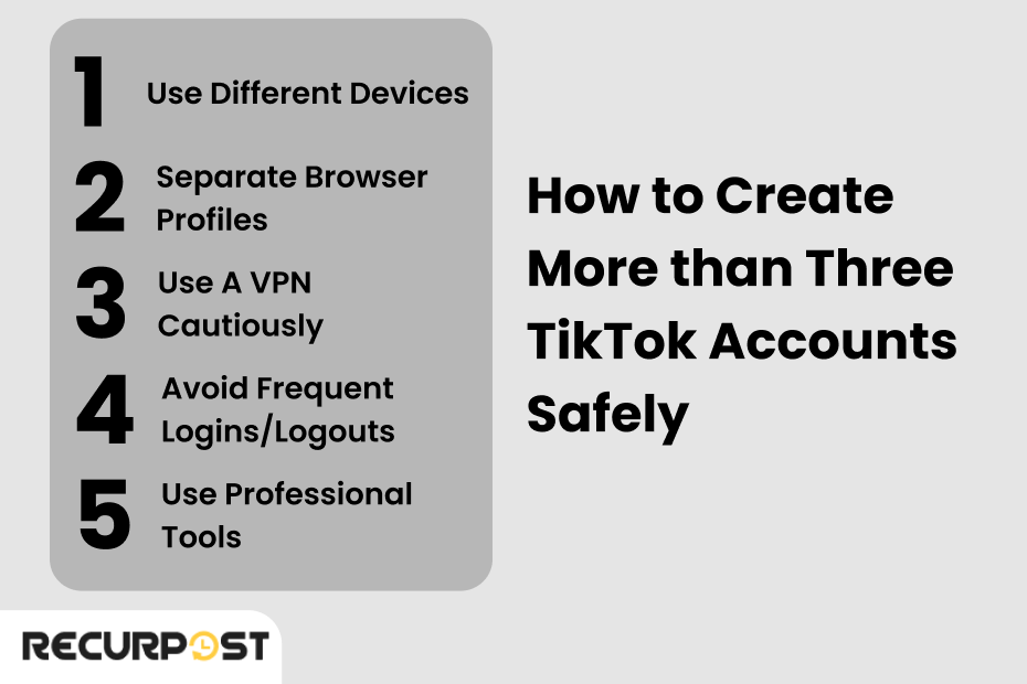 How to Create More Than Three TikTok Accounts Safely
