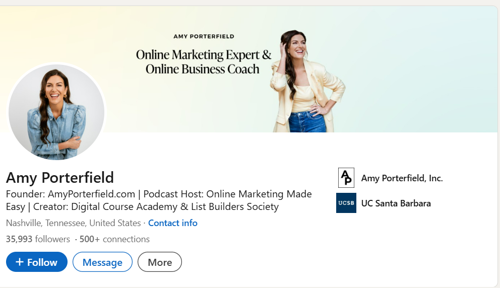 Amy Porterfield - top social media marketers