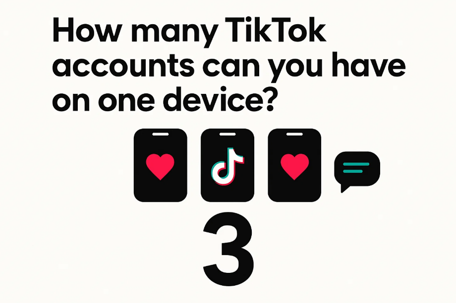 how many tiktok accounts can you have