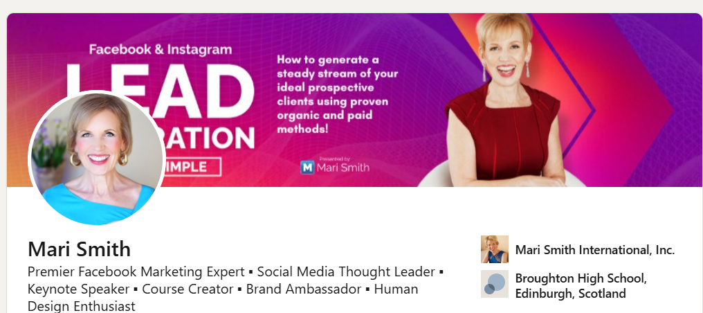 Mari Smith - top social media marketers