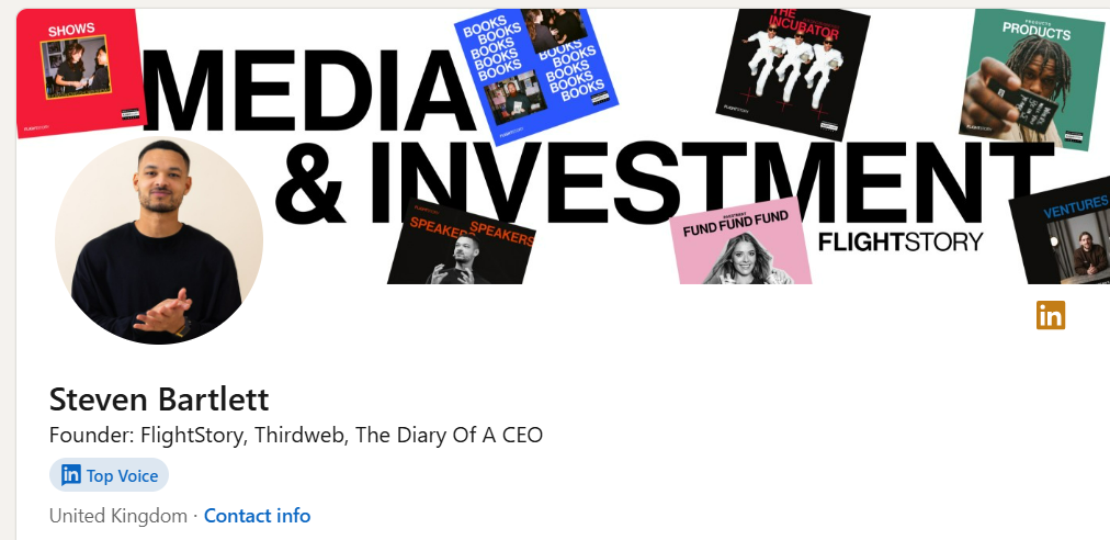 steven bartlett - top social media marketers