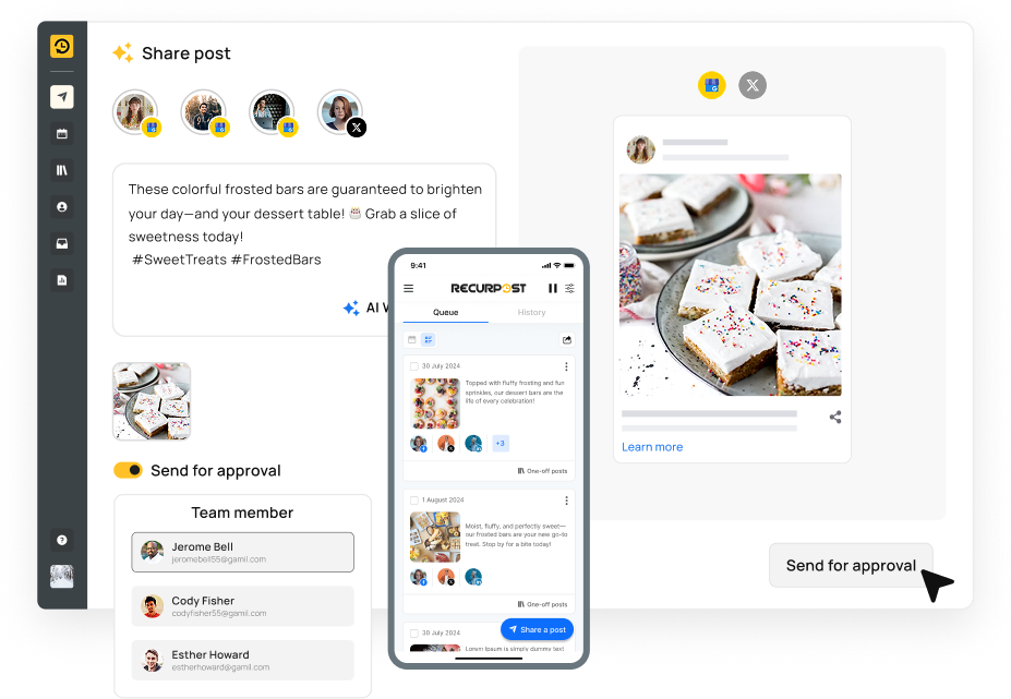 Collaborate on Google My Business posts with teams