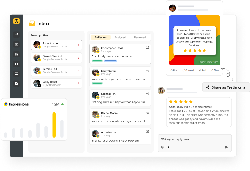Manage reviews and insights inside Google My Business