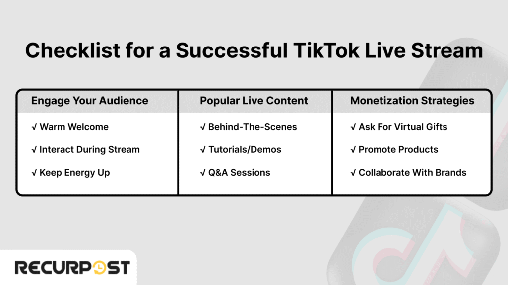 What Makes a TikTok Live Stream Successful?