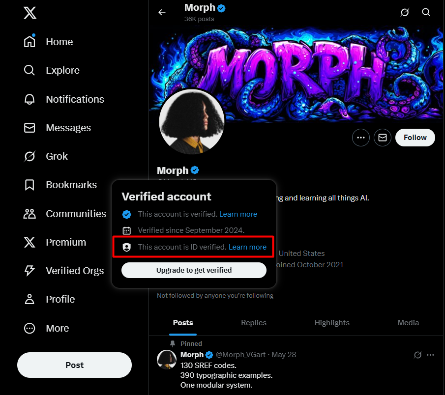 Optional ID Verification Twitter