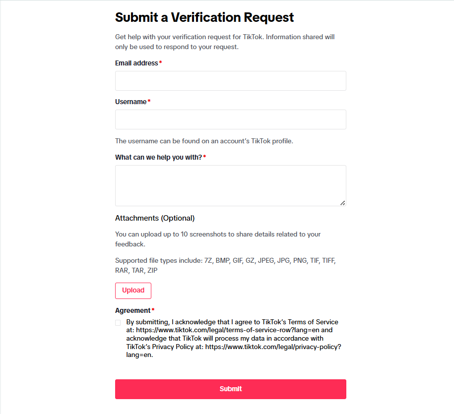 How to Get Verified on TikTok_Desktop Verification Request