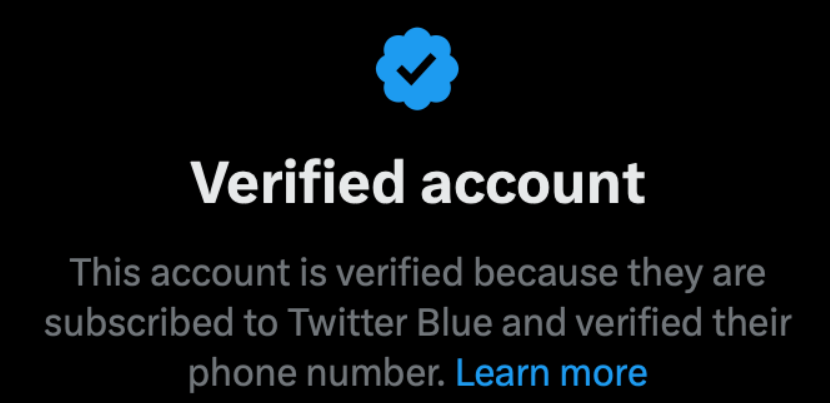 twitter verified account