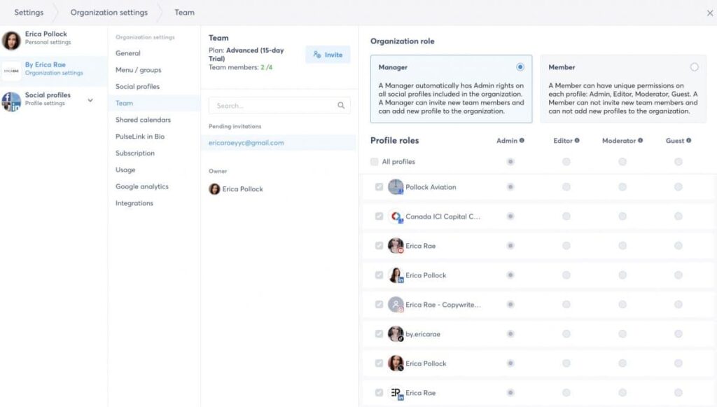 Agorapulse team collaboration