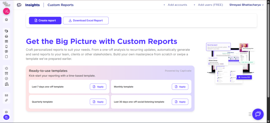 Sked Social Custom Reports