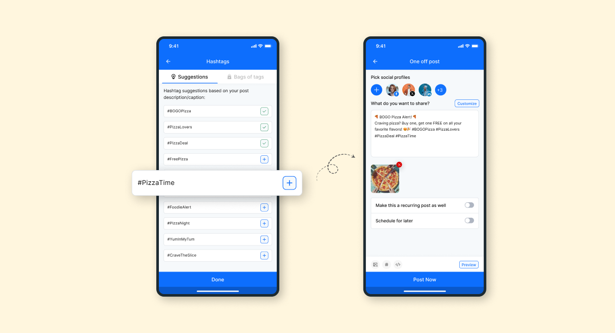 Smart AI Hashtag Suggestions