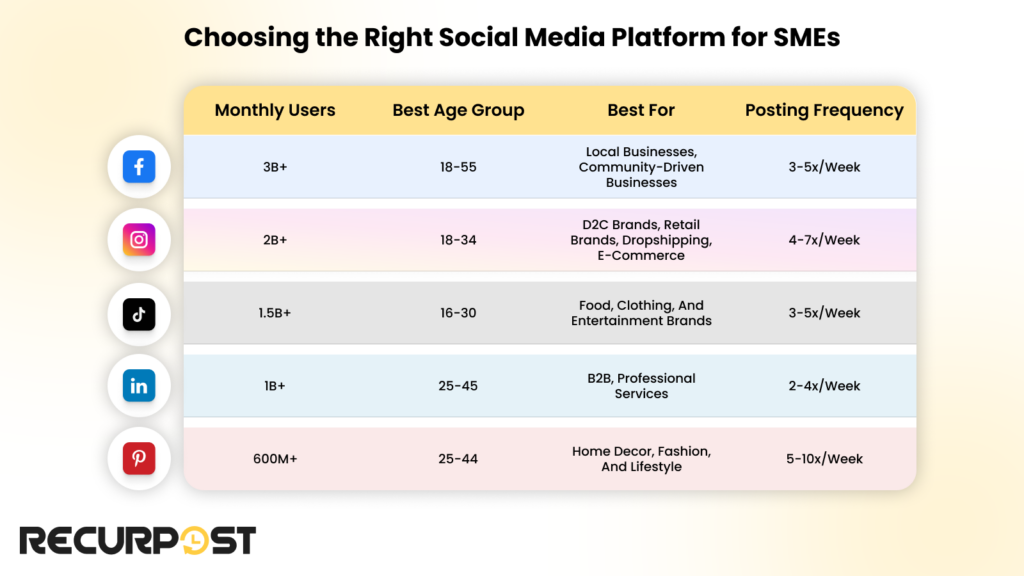 Choosing the Right Social Media Platform for SMEs