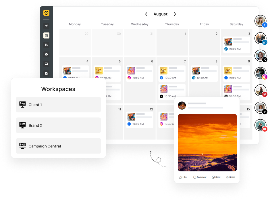 Content Calendar for Social Media​