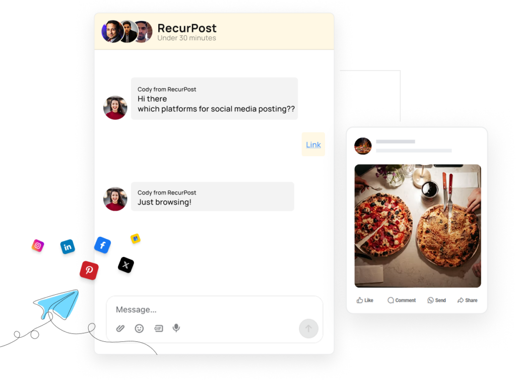 Social media support​