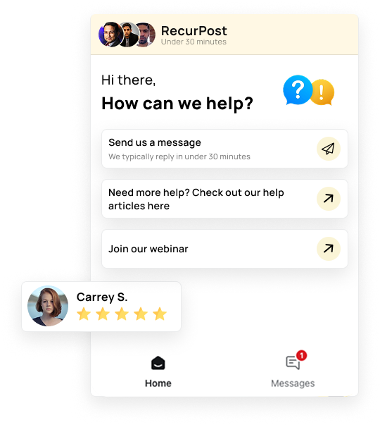 We are known for our exceptional support​